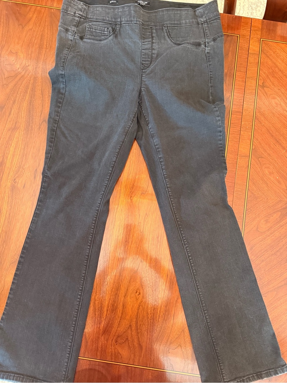 NYDJ Black Flare Stretch Jeans